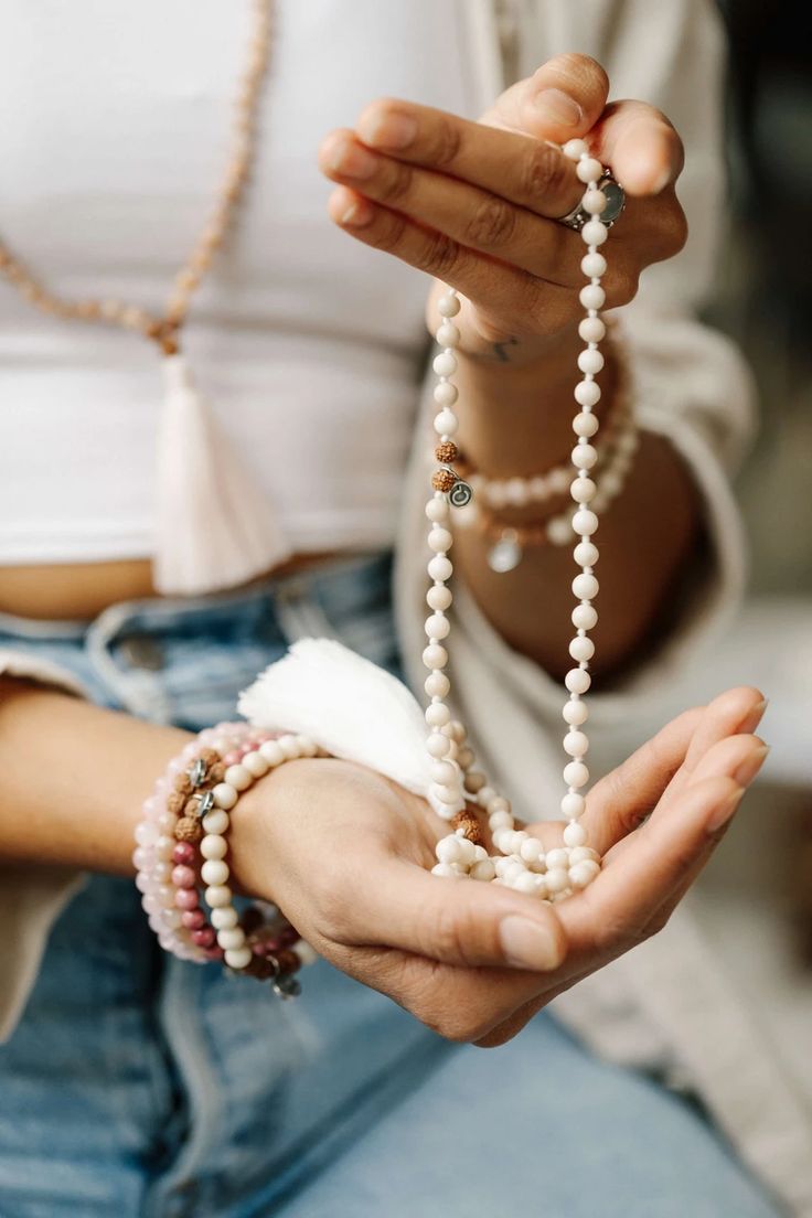 Crystal wands and malas